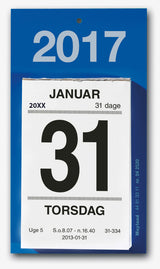 AFRIVNINGSKALENDER M. BAGSIDETEKST 2017 MAYLAND