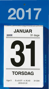 AFRIVNINGSKALENDER M. BAGSIDETEKST 2017 MAYLAND