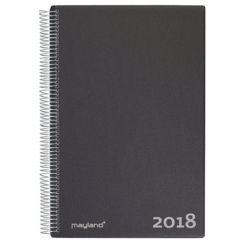 AFTALEKALENDER 1 DAG A4 PVC FRI SORT 2018 MAYLAND