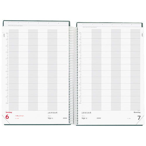 AFTALEKALENDER 1 DAG A4 PVC FRI SORT 2018 MAYLAND