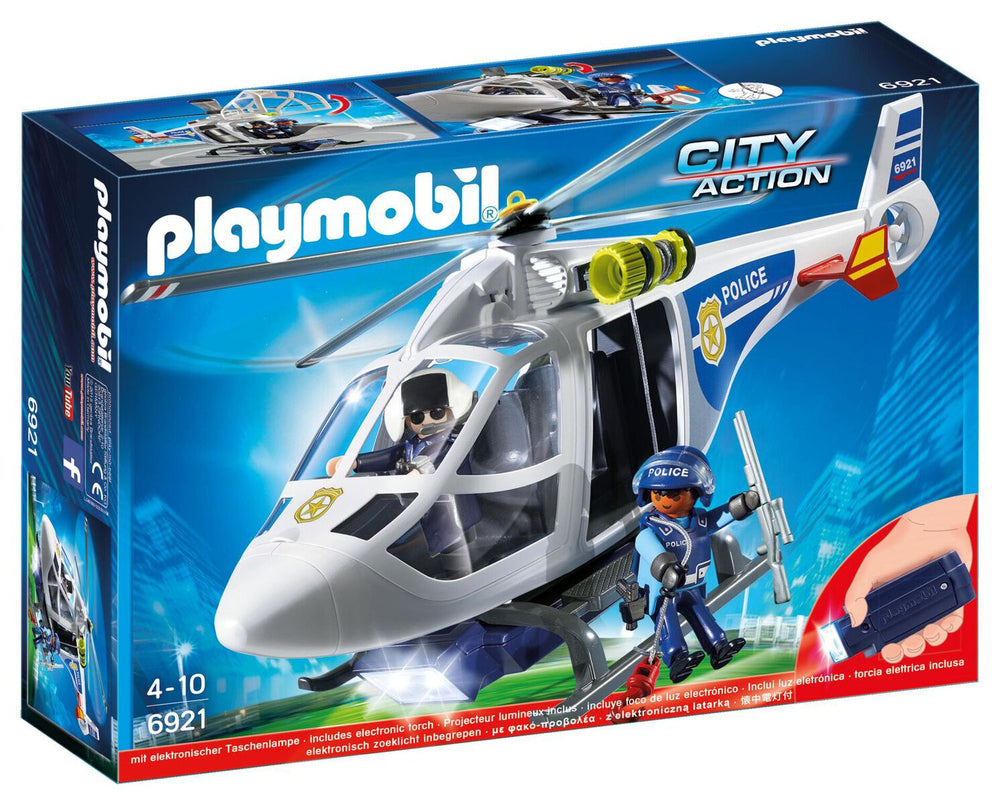 6921 Politihelikopter med LED-søgelys