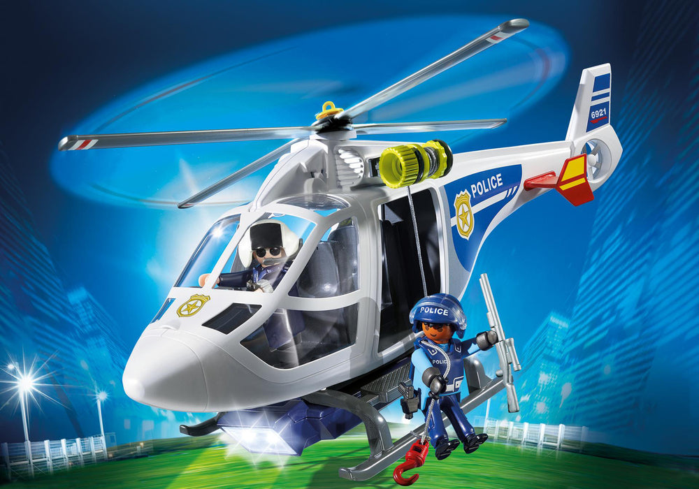 6921 Politihelikopter med LED-søgelys