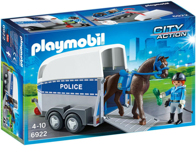 6922 PLAYMOBIL  POLITI MED HEST OG TRAILER