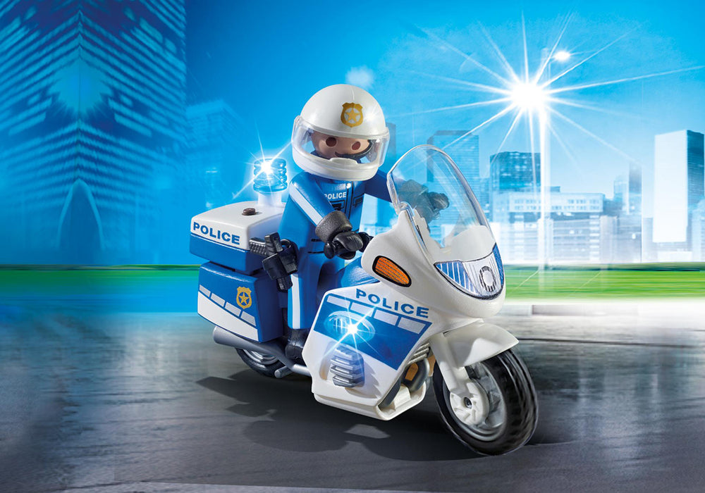 6923 politimotorcykel med led-lys