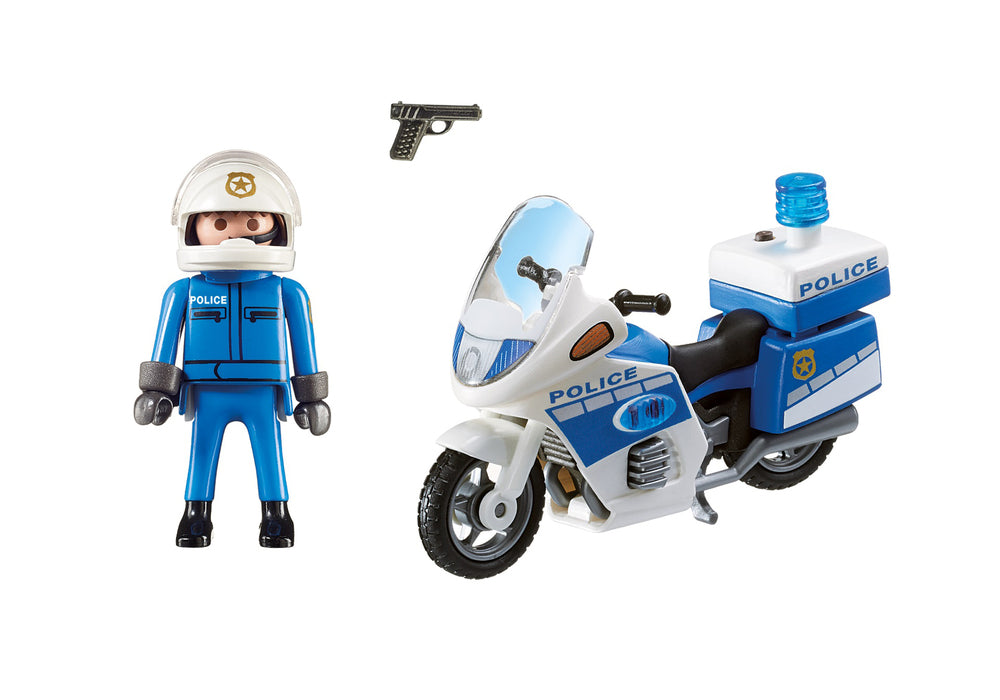 6923 politimotorcykel med led-lys