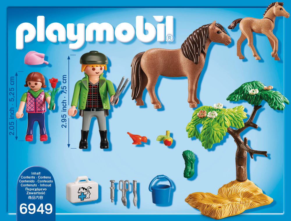 6949 DYRLÆGE MED PONY OG FØL