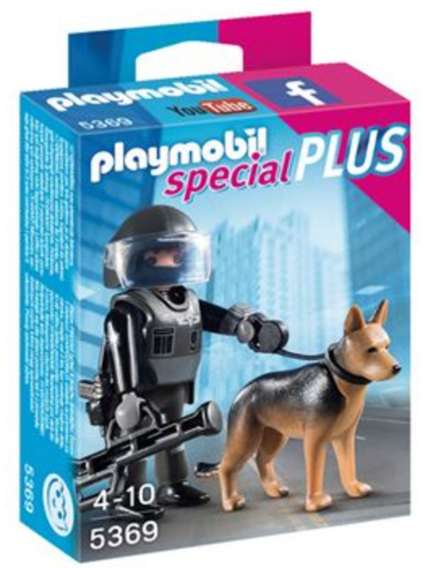 5369 PLAYMOBIL  POLITIENHED MED HUND