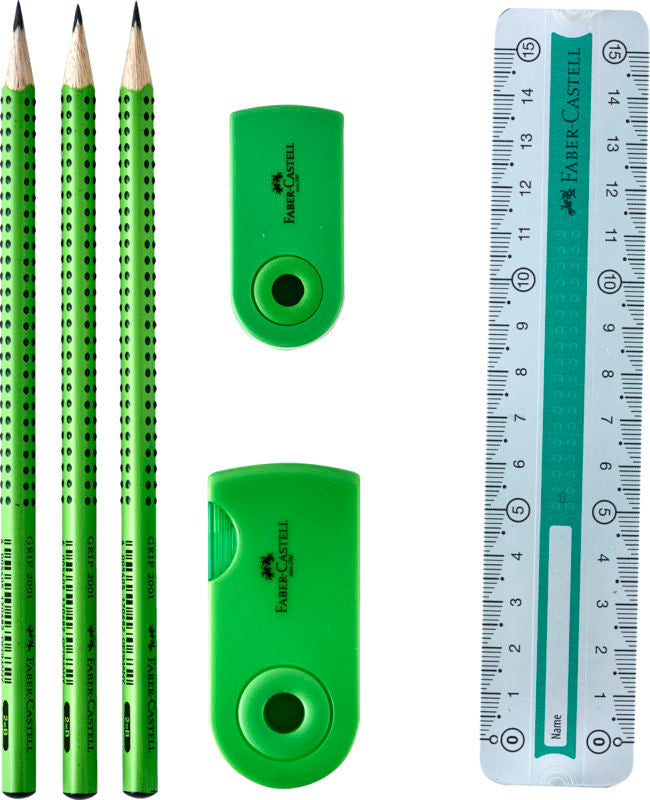 BLISTERSÆT Faber-Castell 4 DELE LIME