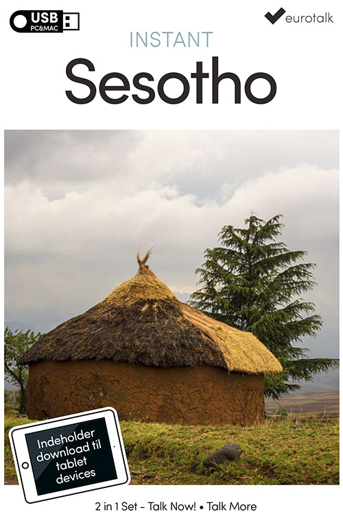 Sesotho begynder- og parlørkursus USB & download