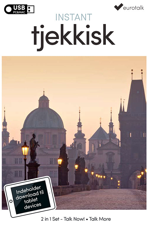 Tjekkisk begynder- og parlørkursus USB & download
