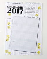 FAMILIEKALENDER 2017 A3 SMILEY