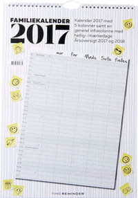 FAMILIEKALENDER 2017 A3 SMILEY