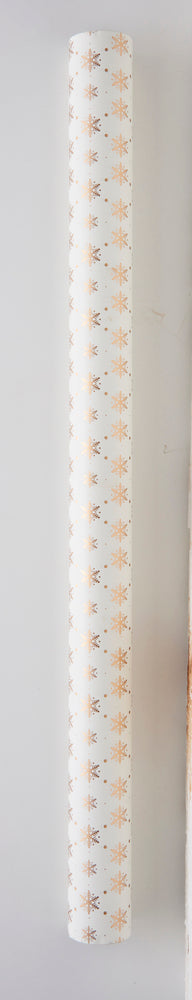GAVEPAPIR CREME SNEFNUG KOBBER 3M X 70CM