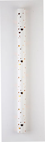 GAVEPAPIR CREME FOIL HJERTER 1 MX70 CM