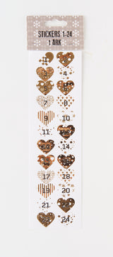 STICKERS 1-24 GULD FOIL 1 ARK