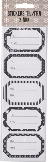 STICKERS TIL/FRA GRÅ 2 ARK