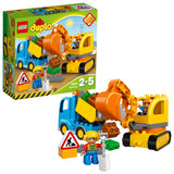 10812 LEGO DUPLO Town Lastbil og gravemaskine på larvefødder