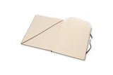 Notesbog Moleskine x-large sort m/192 linjerede ark hard