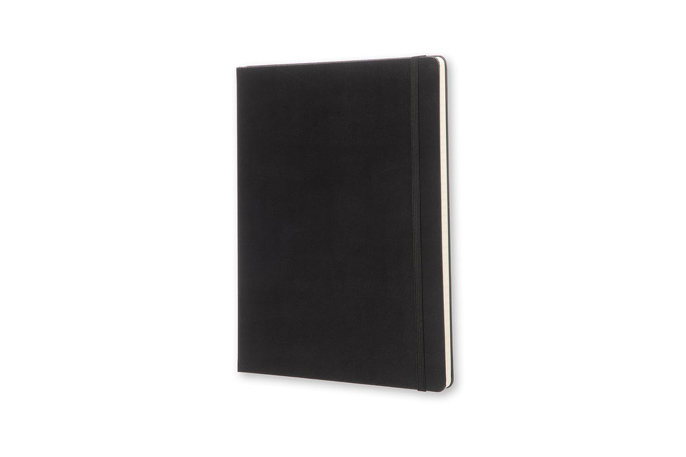 Notesbog Moleskine x-large sort m/192 linjerede ark hard