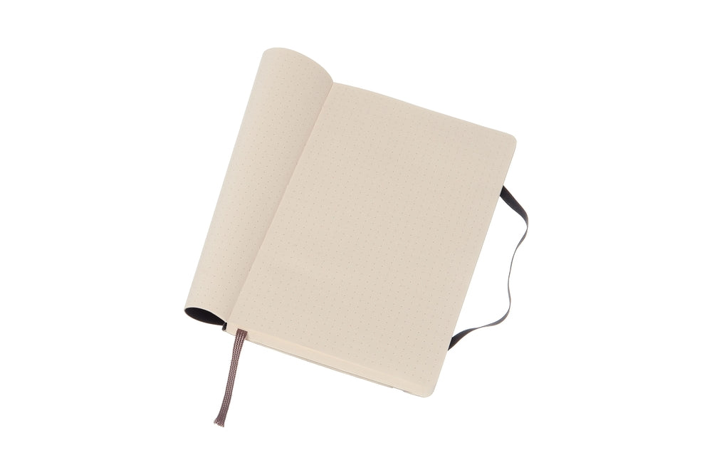 Notesbog Moleskine large sort m/192 prikket ark soft cover