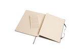 Notesbog Moleskine x-large sort m/192 blanke ark hard cover