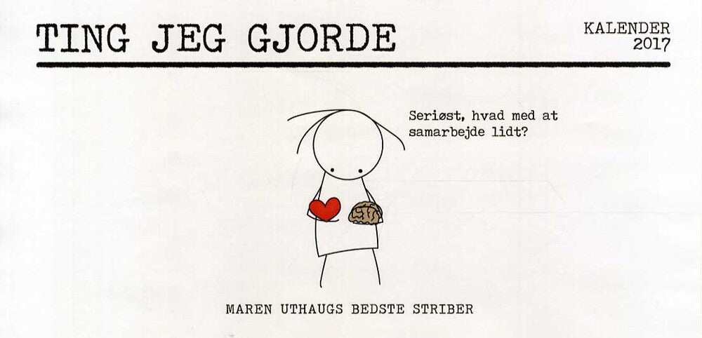 Ting jeg gjorde - kalender 2017