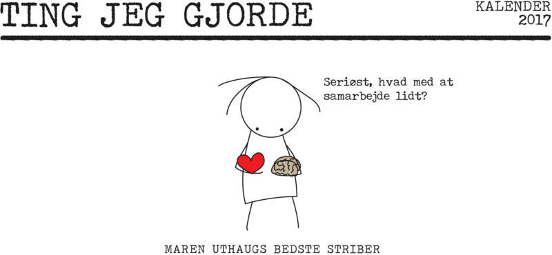 Ting jeg gjorde - kalender 2017