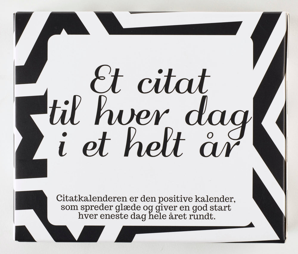 CITATKALENDER SORT/HVID 365 DAGE