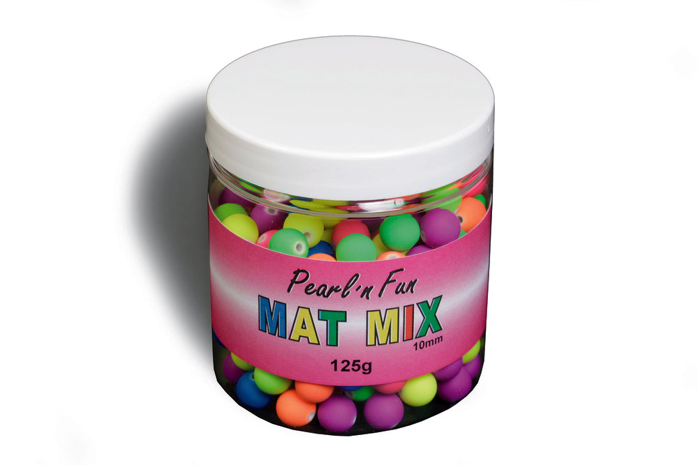 Pearl`N fun mat 10mm ass farver 125g bøtte