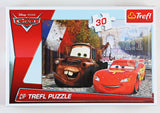 PUSLESPIL, CARS-MOTIV, 30 BRIKKER