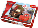 PUSLESPIL, CARS-MOTIV, 30 BRIKKER