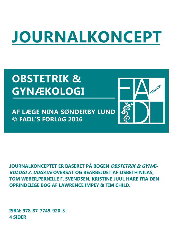 Gynækologisk og obstetrisk journalkoncept