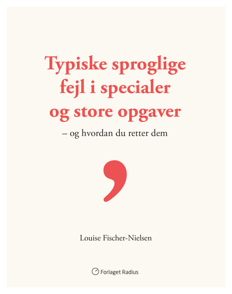 Typiske sproglige fejl i specialer og store opgaver og hvordan du retter dem