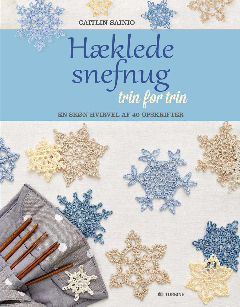 Hæklede snefnug trin for trin