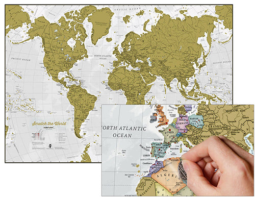 Scratch the World - Skrabe kort Verden