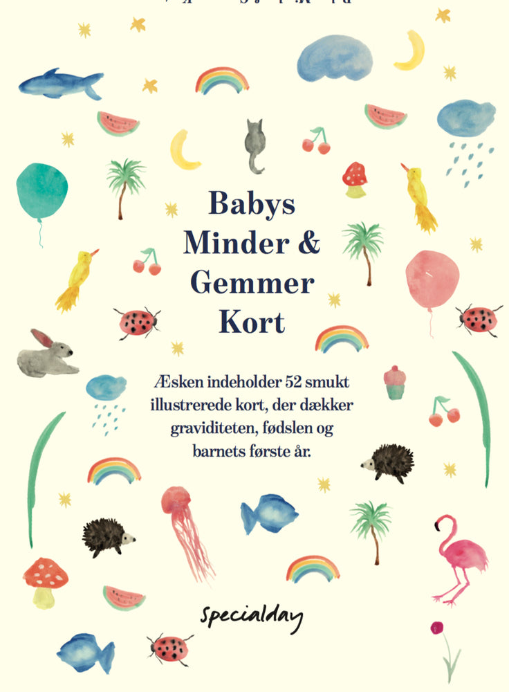 Babys Minder & Gemmer Kort Display med 6 pakker