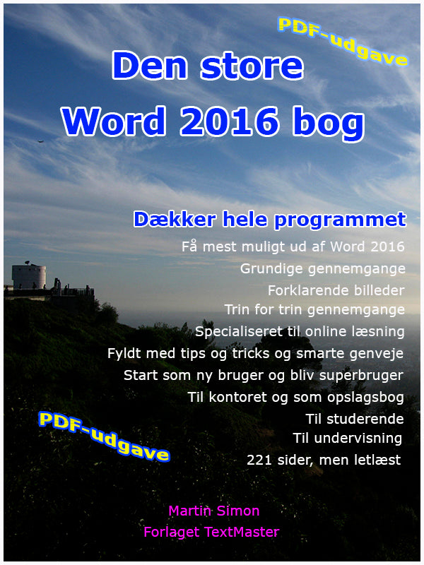 Den store Word 2016 bog