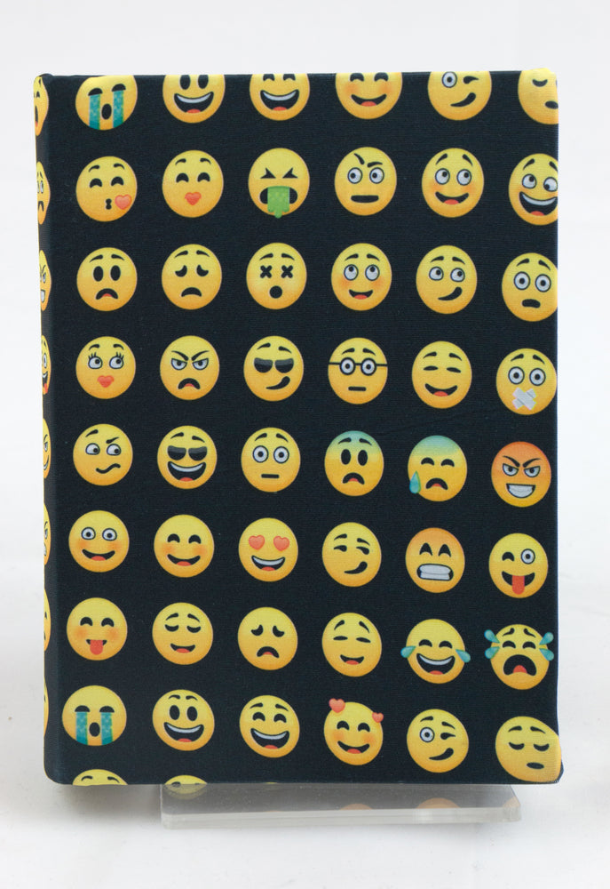BOGBIND STRÆKBART A5 SMILEY SORT