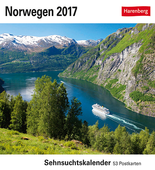 Norwegen - Norway postkortkalender 2017
