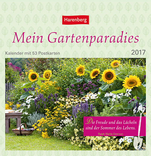 Mein Gartenparadies Premium-Postkortkalender 2017