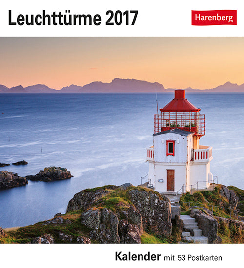 Leuchttürme - Lighthouse Postkortkalender 2017
