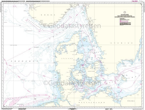 C  Danmark med omgivende farvande