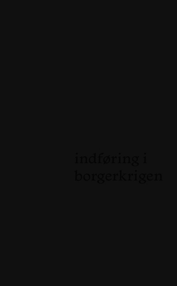 indføring i borgerkrigen