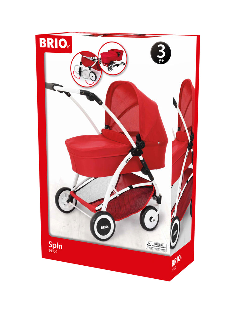BRIO 24900 Dukkevogn Spin Rød