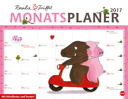 Rosalie & Trüffel Monatsplaner 2017