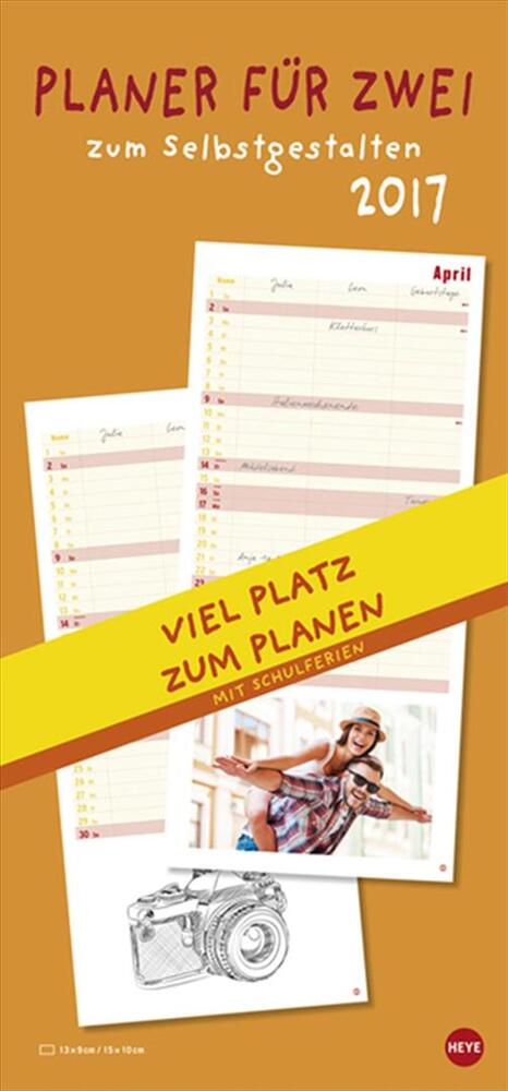 Planer für zwei Selbstgestalten 2017