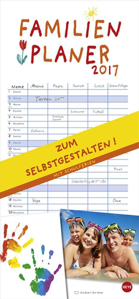Familienplaner Selbstgestalten 2017