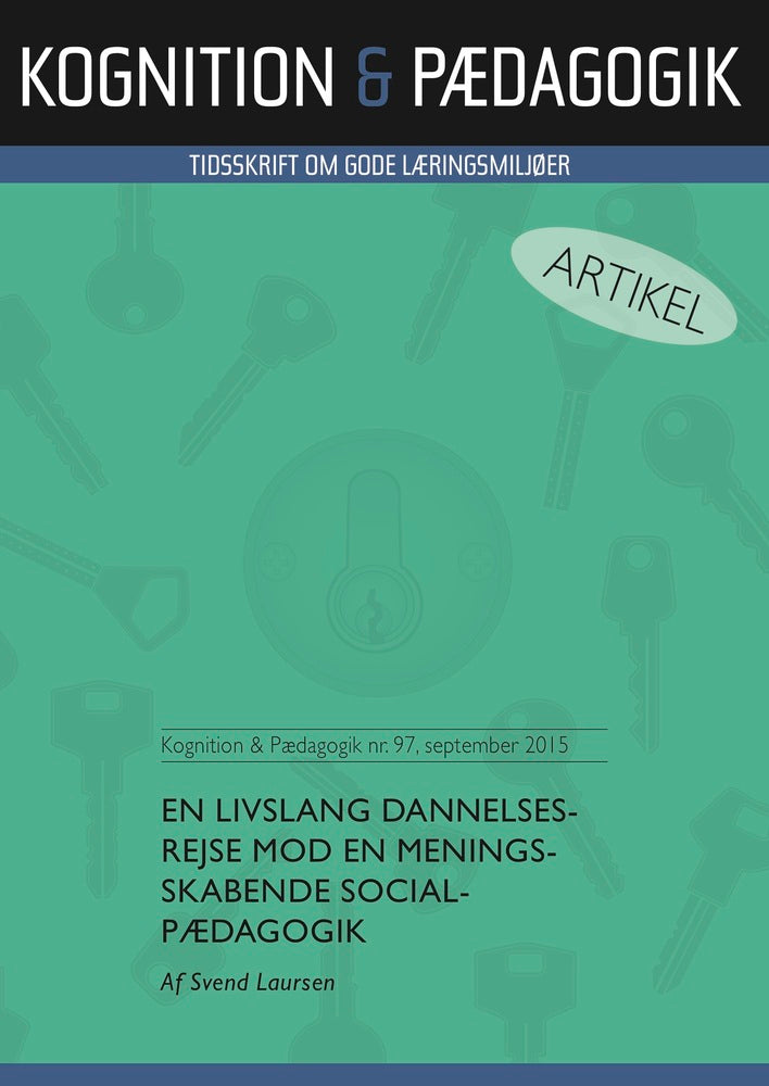 En livslang dannelsesrejse mod en meningsskabende socialpædagogik