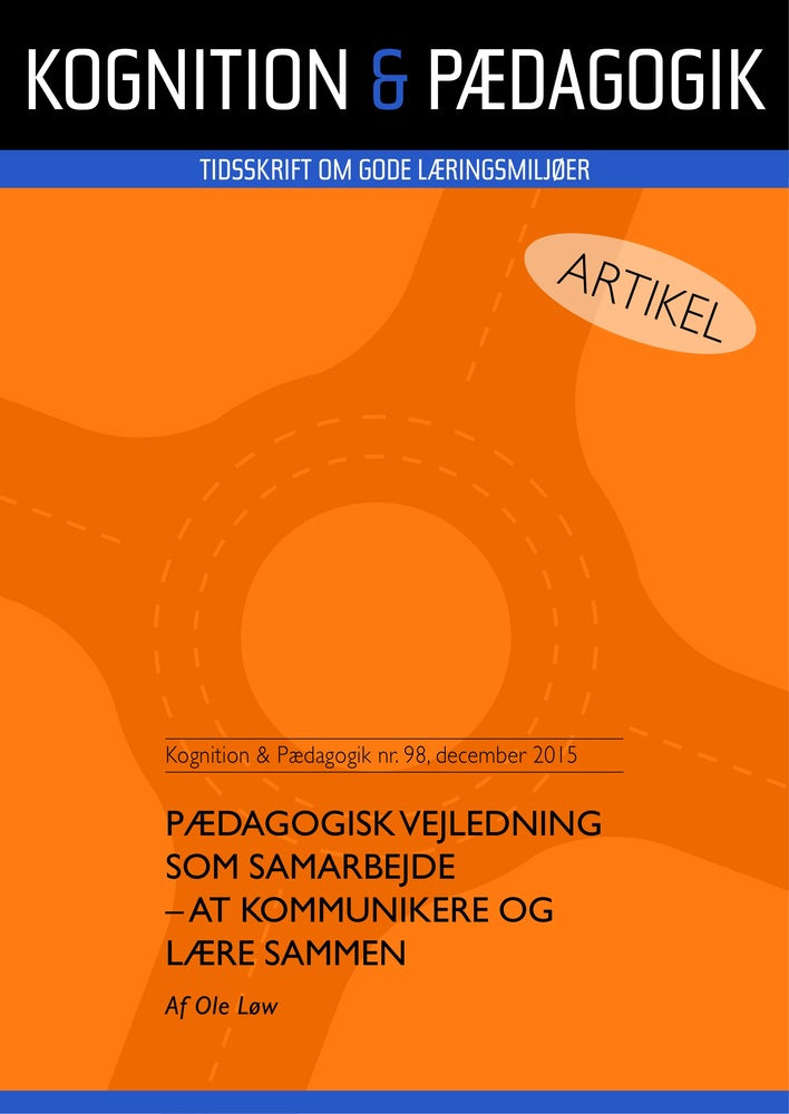 Pædagogisk vejledning som samarbejde