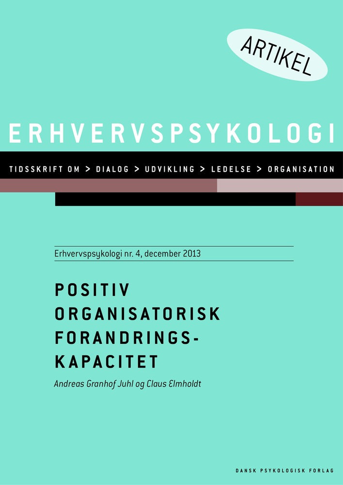 Positiv organisatorisk forandringskapacitet